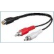Accessori-Goobay 69821 cavo adattatore Jack/RCA, 1 m Bianco