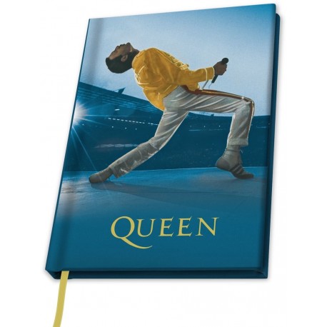 Queen- A5 Notebook Queen At Wembley