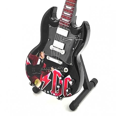 Strumenti Musicali-Chitarra Gibson Sg 300 TCH Stagg Nera (Diavoletto) Tribute AC/DC