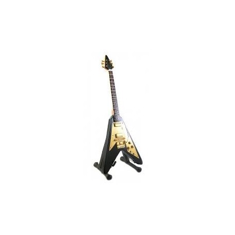 Strumenti Musicali-Chitarra Gibson Flying V Black & Gold (Lenny Kravitz)
